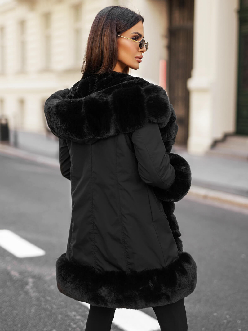 Veste Femme Noir OZONEE JS/11Z8089Z