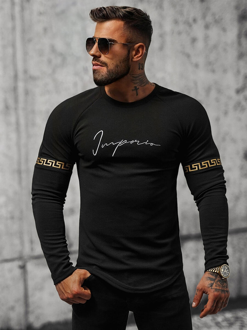 Sweatshirt Homme Noir OZONEE O/5928BZ