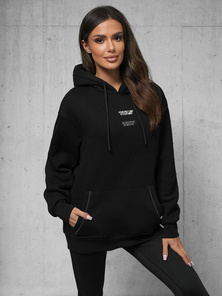 Sweatshirt à capuche noir OZONEE O/SWE23013