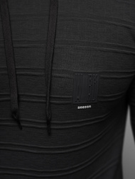 Sweatshirt à capuche homme noir OZONEE O/TB2272