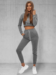 Ensemble de survêtement deux pièces gris foncé OZONEE JS/8C67/5Z
