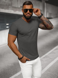 T-Shirt Homme Gris Foncé OZONEE NB/MT3099