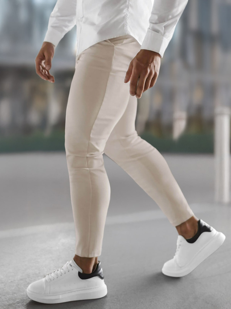 Pantalon Chino Homme Beige OZONEE O/P4049Z