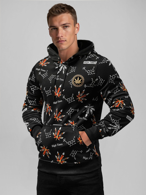 Sweatshirt à capuche homme noir OZONEE O/B266