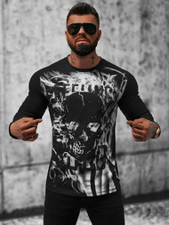 T-shirt à manches longues homme noir OZONEE O/B257