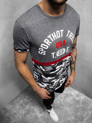 T-Shirt Homme Gris foncé OZONEE JS/SS10983Z