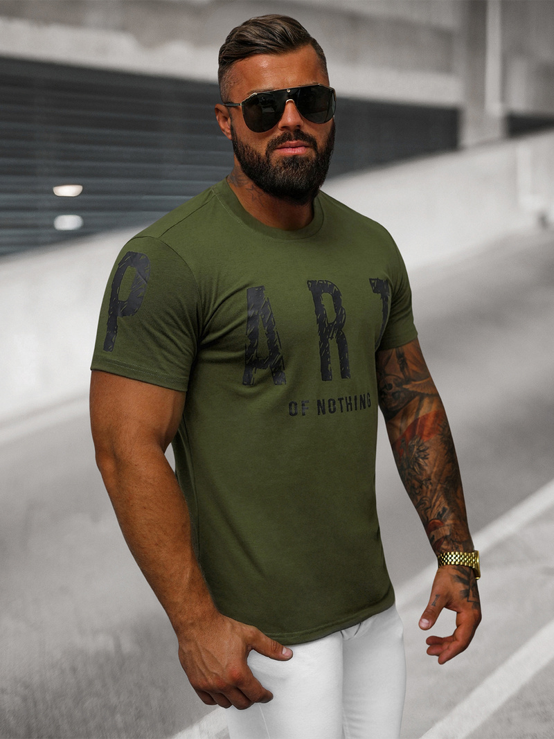 T-shirt Homme Vert OZONEE O/8T1263/29