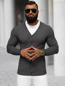 Pullover Homme Gris Foncé OZONEE NB/MM6006/3Z