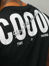 T-shirt Homme Noir OZONEE O/T1278/3