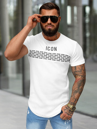 T-shirt Homme Blanc OZONEE O/B1215