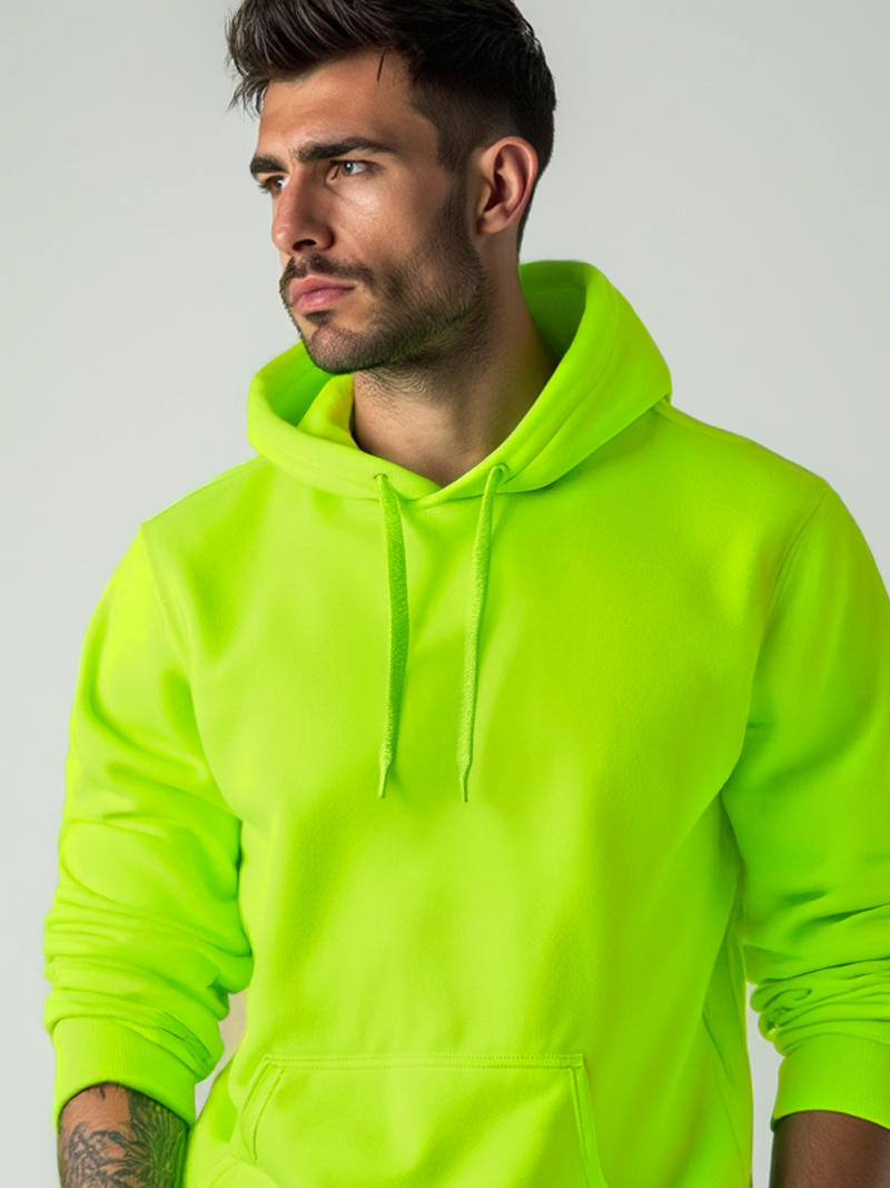 Sweatshirt Homme néon Vert OZONEE JS/2009Z
