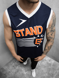 T-Shirt Homme Bleu foncé OZONEE JS/68S10175