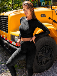 Ensemble de survêtement deux pièces Noir OZONEE O/22060Z