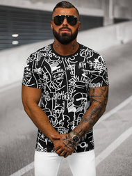 T-shirt Homme Noir OZONEE O/T1269/3