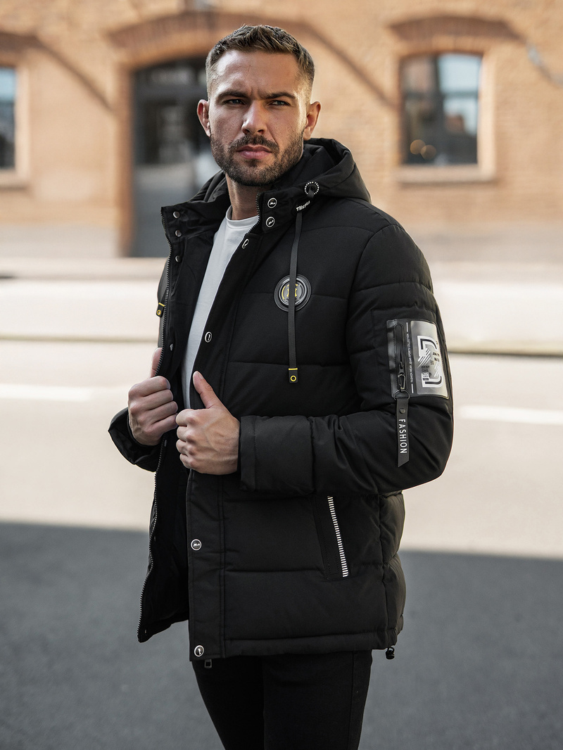 Veste homme noir OZONEE JS/57M7503/392Z