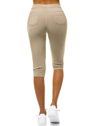 Legging femme Beige OZONEE JS/1041/B8