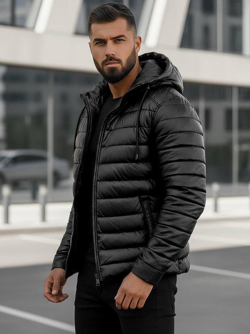 Veste Homme Noir OZONEE O/11Z8088Z
