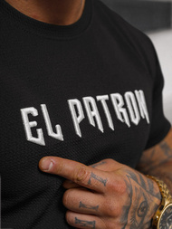 T-shirt Homme Noir OZONEE O/T7283