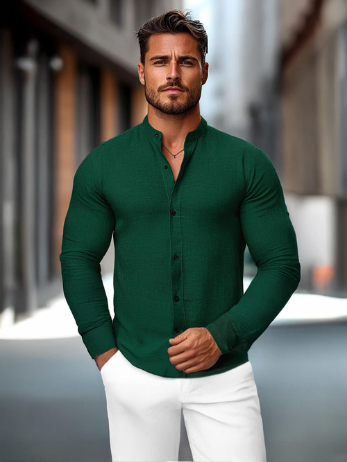 Chemise Homme Vert OZONEE O/V78Z