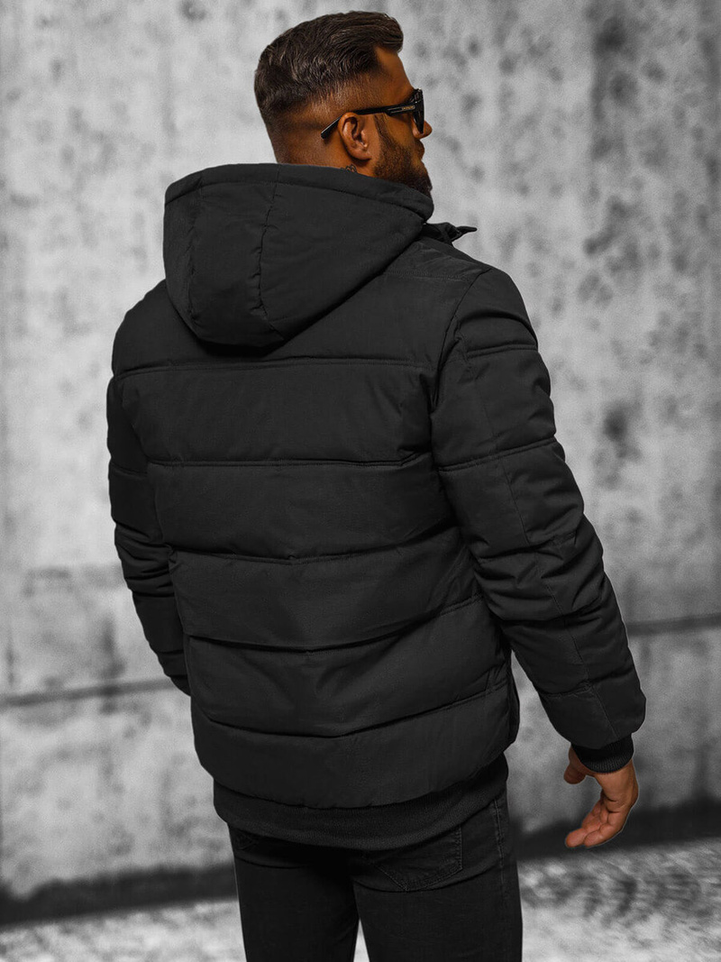 Veste Homme Noir OZONEE JS/84M3030/392