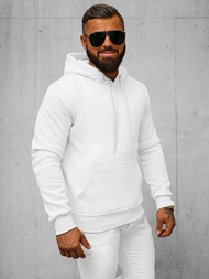Sweatshirt Homme Blanc OZONEE JS/2009Z