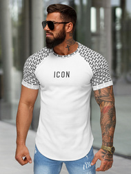 T-shirt Homme Blanc OZONEE O/B1212