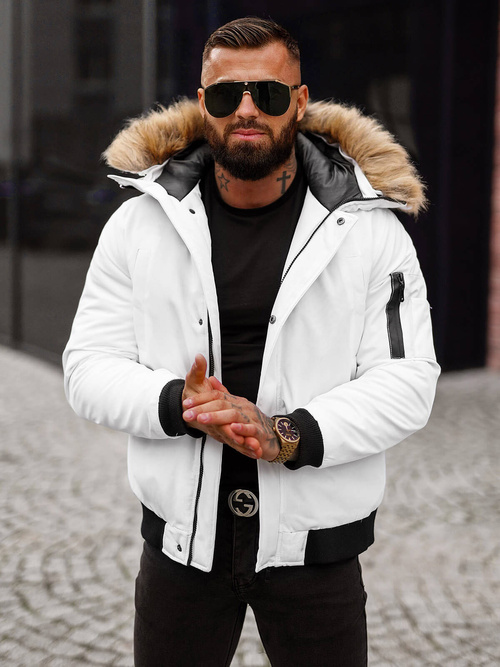 Veste Homme Blanc OZONEE JS/M2019/281Z