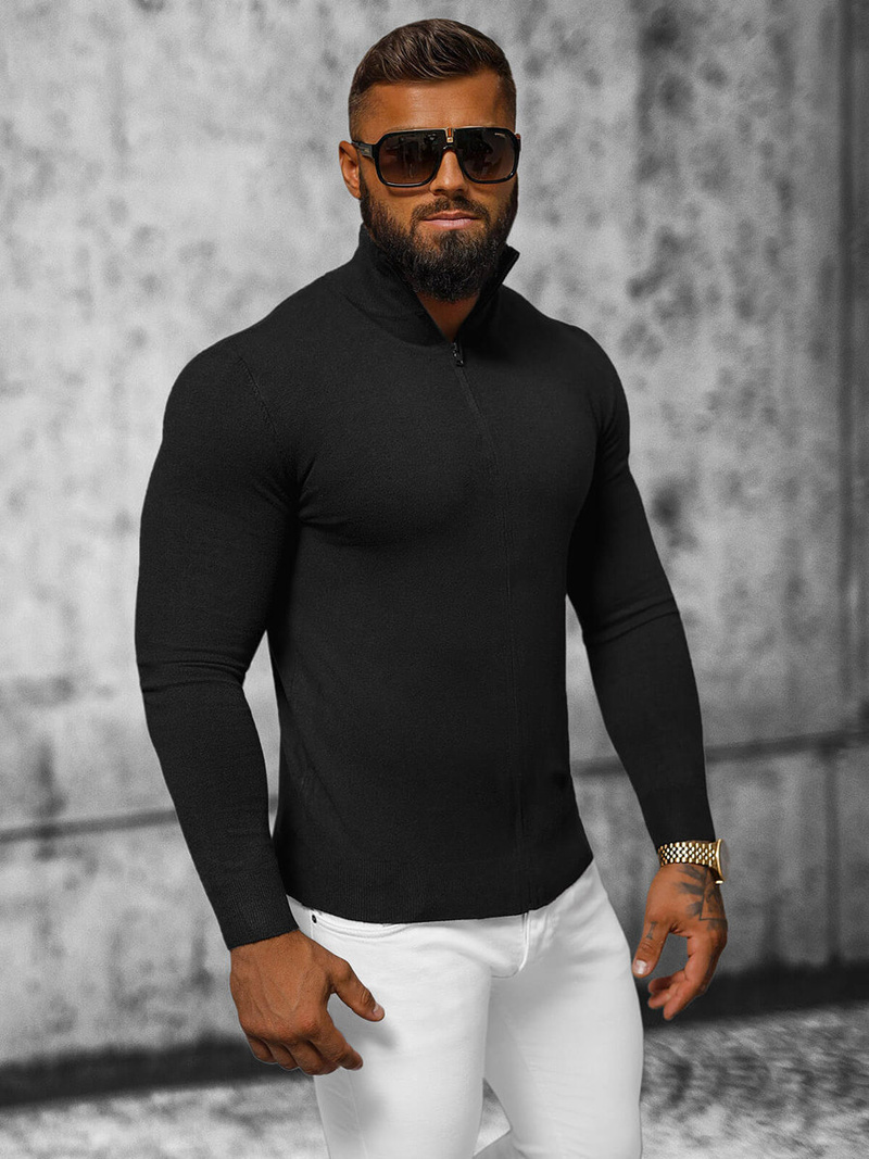 Pullover Homme Noir OZONEE NB/MM6004/4Z