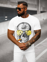 T-shirt Homme Blanc OZONEE JS/Y70019