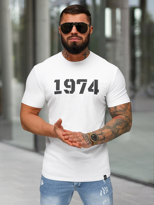 T-shirt Homme Blanc OZONEE NB/MT3130