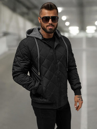 Veste Homme Noir OZONEE JS/8M986/392