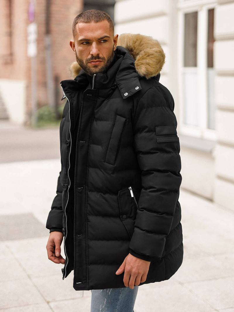 Veste Homme Noir OZONEE JS/5M3122/392Z