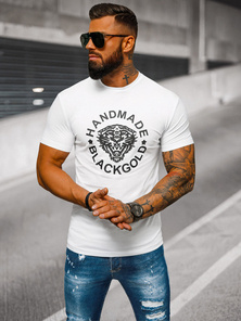 T-shirt Homme Blanc OZONEE NB/MT3019Z