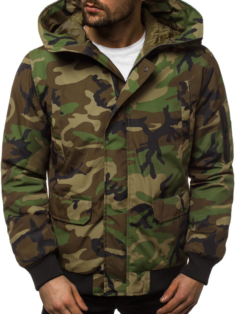 Veste Homme Camo Vert OZONEE JS/2019005