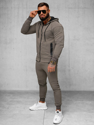 Survêtement homme beige et gris OZONEE O/FF3705AB