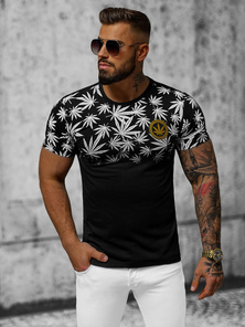 T-shirt Homme Noir OZONEE O/T133/3Z