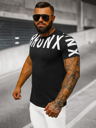 T-shirt Homme Noir OZONEE O/8T1265/3