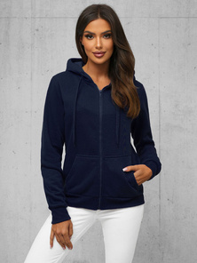 Sweat femme Bleu foncé OZONEE JS/W03Z