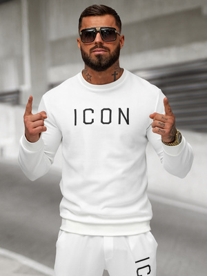 Sweatshirt Homme Blanc OZONEE O/D7394Z