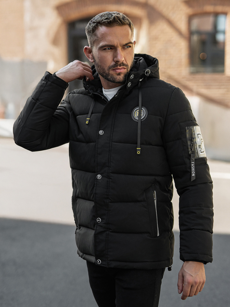 Veste homme noir OZONEE JS/57M7503/392Z