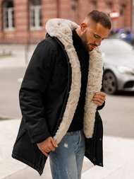 Veste D'hiver Noir OZONEE JS/22M316/392Z