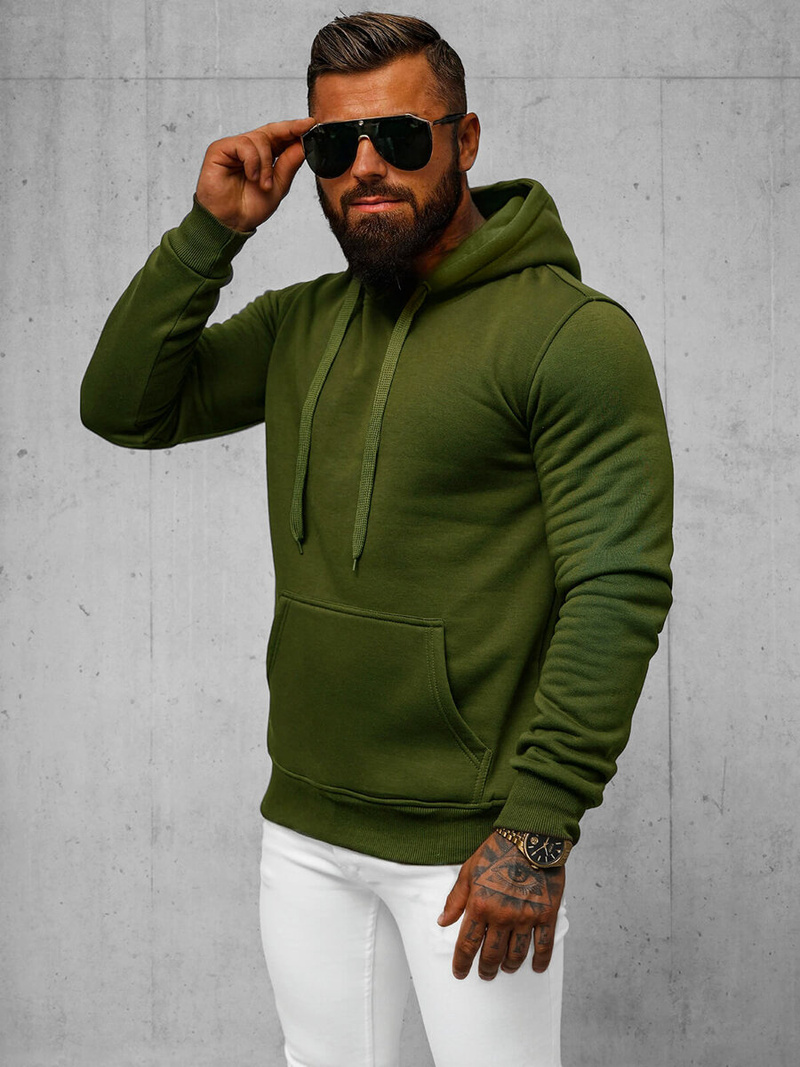 Sweatshirt Homme Kaki OZONEE JS/2009Z