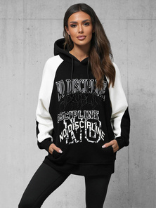 Sweatshirt à capuche noir OZONEE O/SWE23037Z