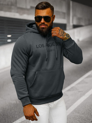 Sweatshirt à capuche homme gris foncé OZONEE JS/27B6507/5