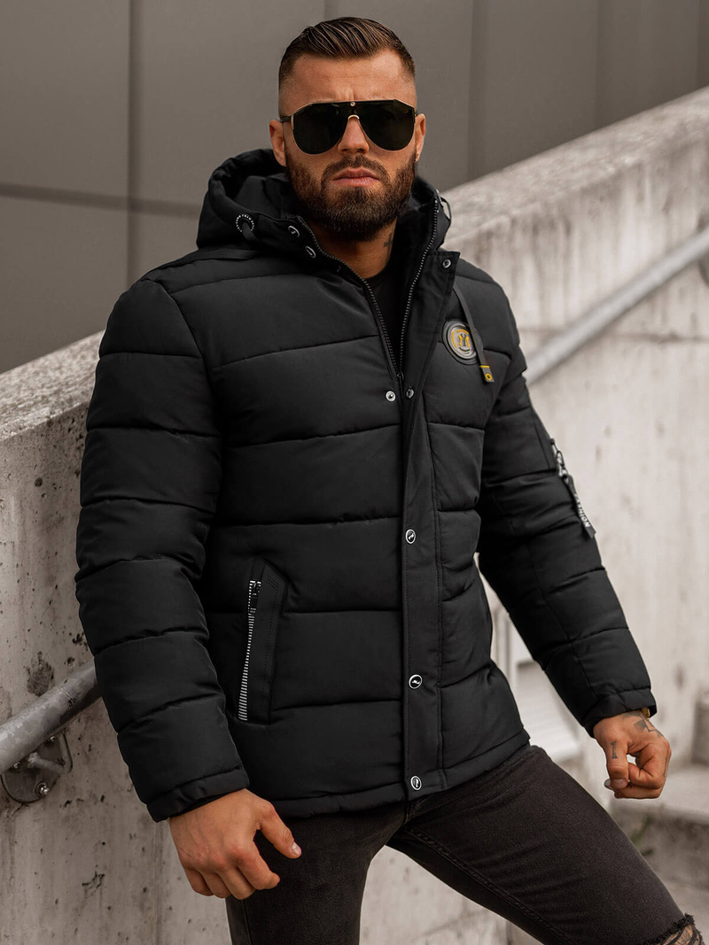 Veste homme noir OZONEE JS/57M7503/392Z