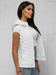 Gilet femme blanc OZONEE JS/16M9255/281