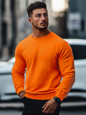 Sweatshirt Homme Orange OZONEE JS/2001-10Z