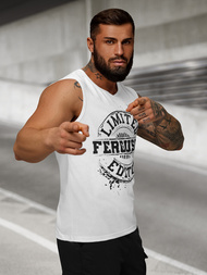 T-shirt Homme Blanc OZONEE JS/8B1725/1Z