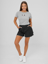 T-shirt femme gris OZONEE JS/RJ77542