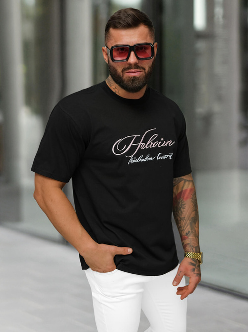 T-shirt Homme Noir OZONEE O/YN2/632
